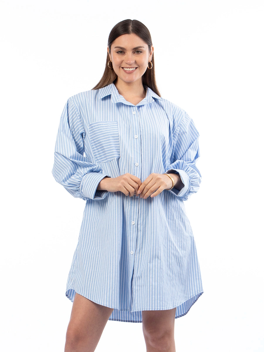 Vestido Camisero Rayas