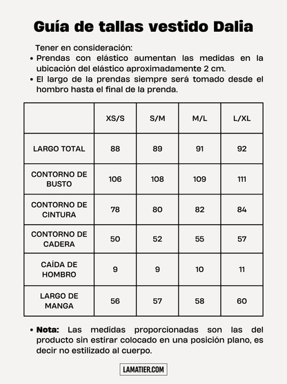 Vestido Dalia Negro - Vestido de La Matier