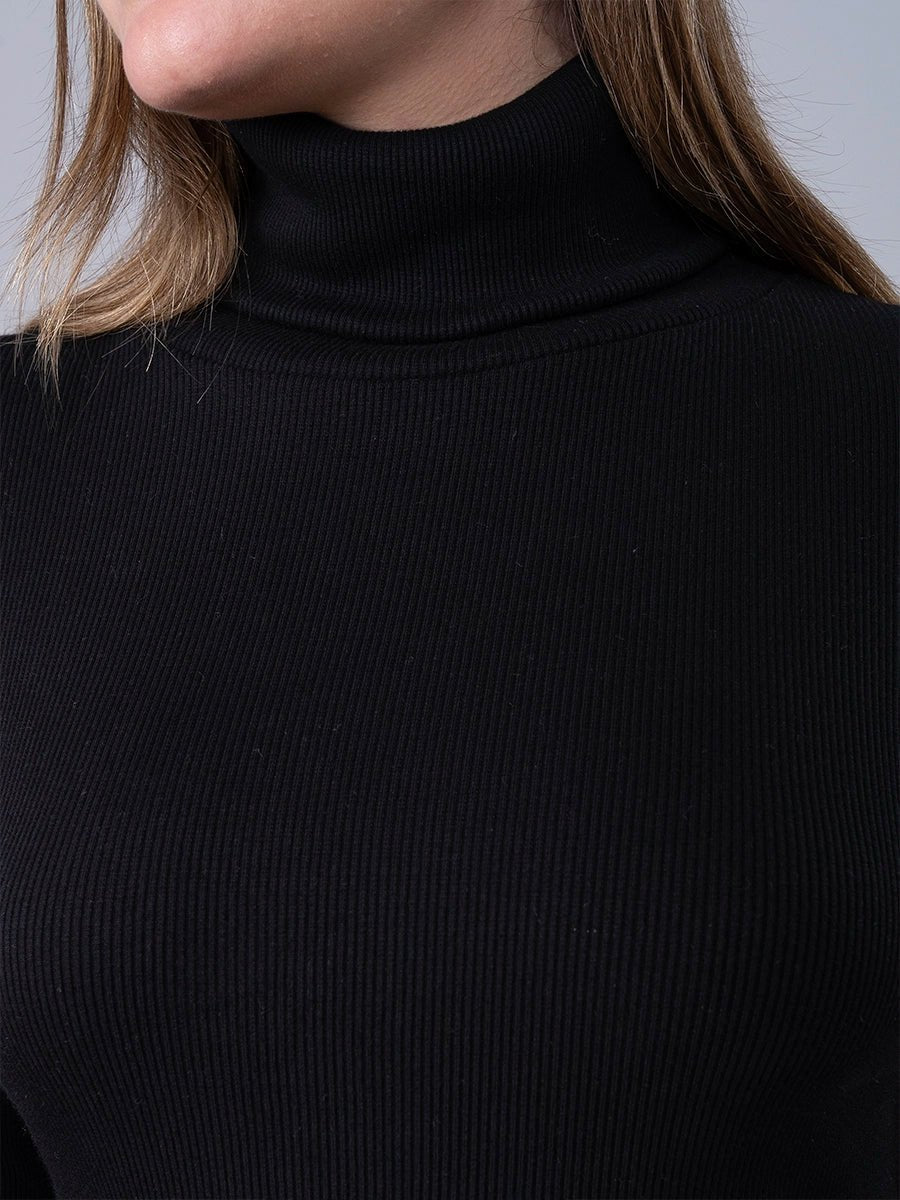 Vestido en Rib Premium Danna Negro - VESTIDO de La Matier
