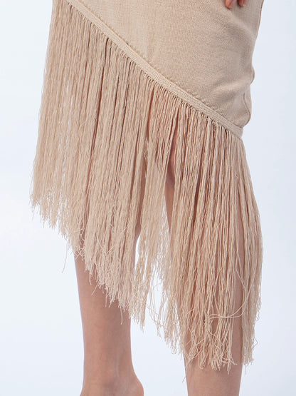 Vestido Tejido Liz Beige