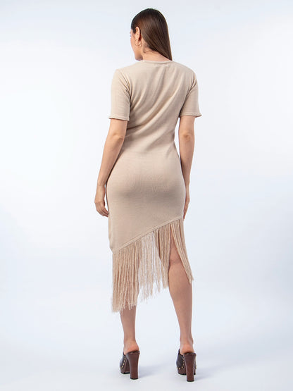 Vestido Tejido Liz Beige