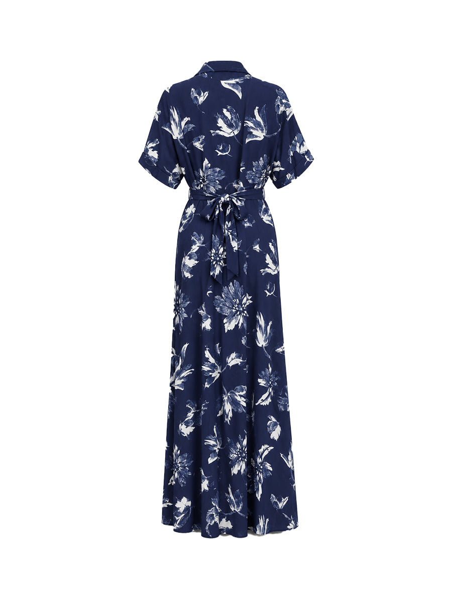 Vestido Floral Azul